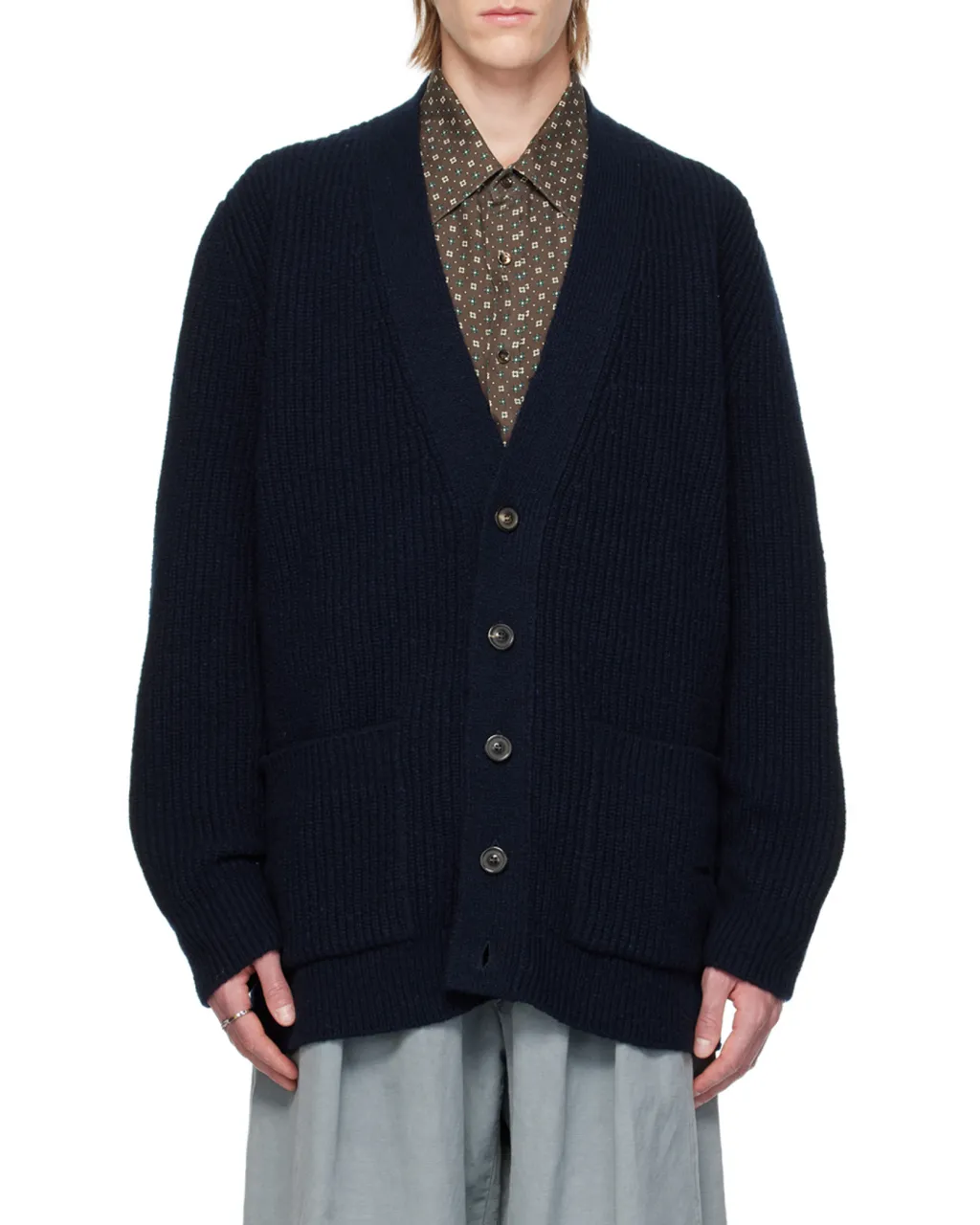 Maison Margiela Buttoned Long-Sleeved Cardigan
