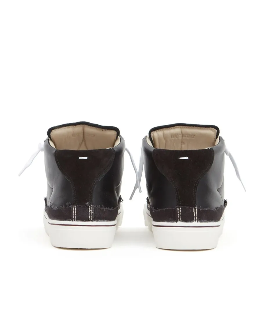 Round Head Lace High-Top Casual Shoes