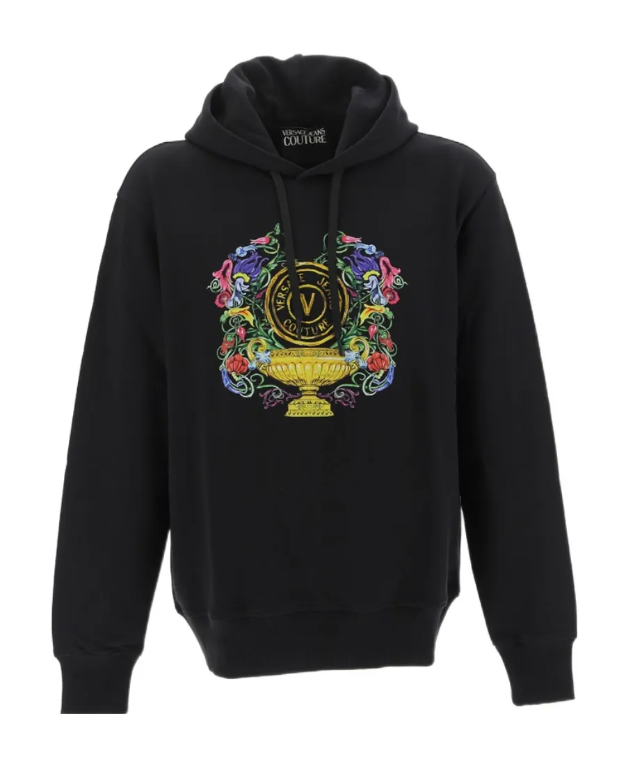 Versace Jeans Couture Logo-Printed Drawstring Hoodie