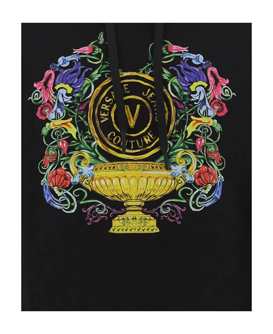Versace Jeans Couture Logo-Printed Drawstring Hoodie