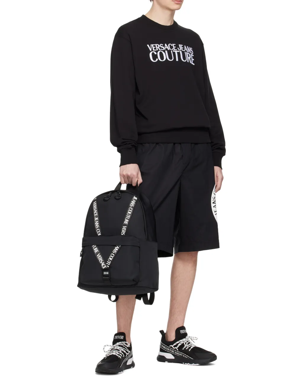 Versace Jeans Couture Logo Embroidered Crewneck Sweatshirt