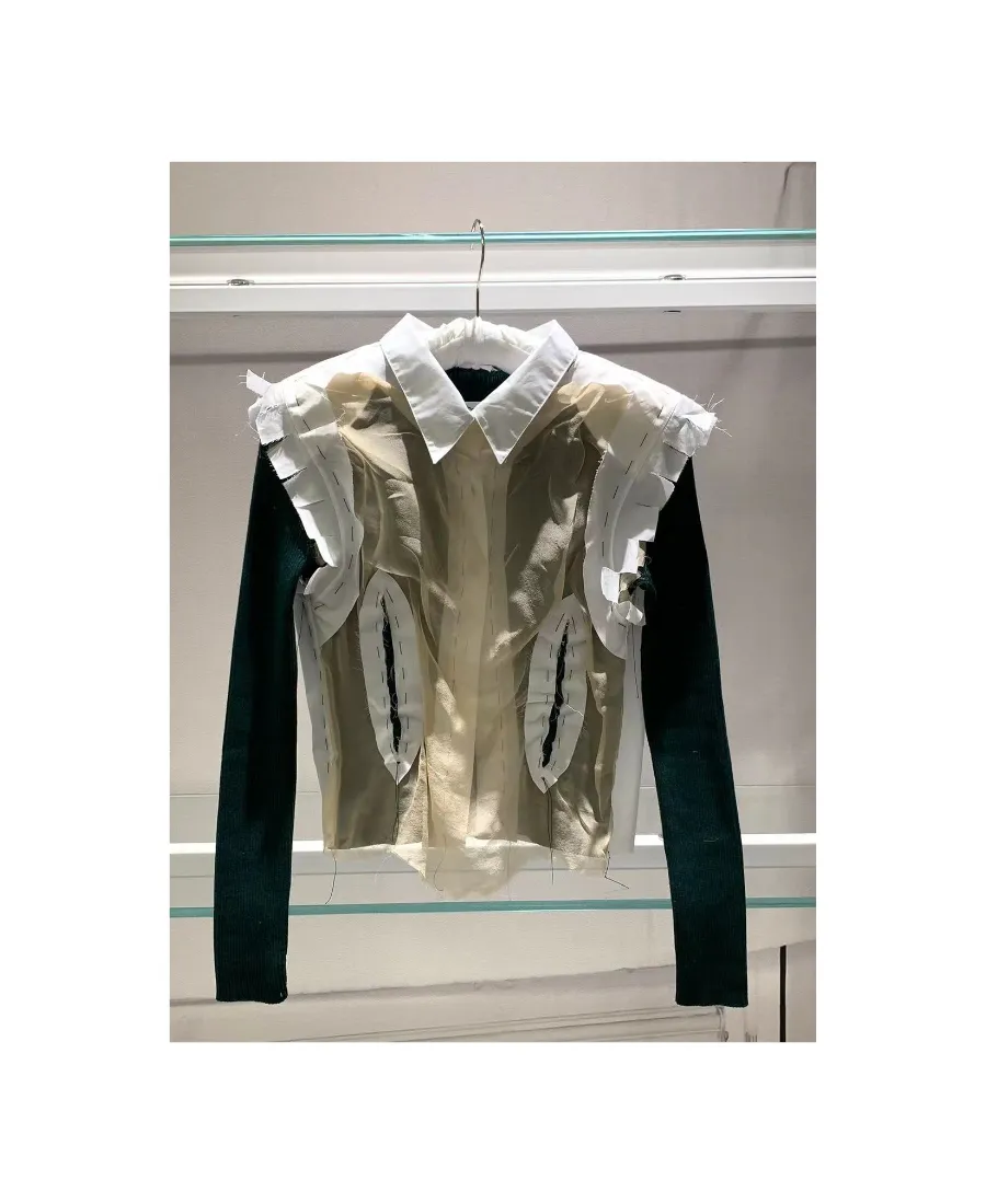 Deconstructed Shirt Jumper