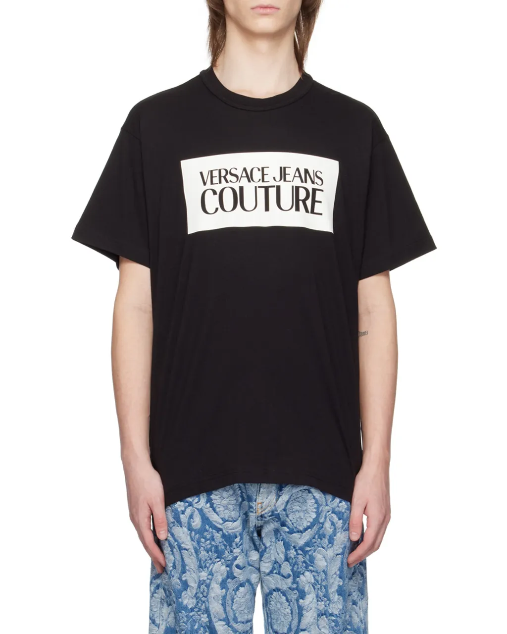 Versace Jeans Couture Logo-Printed Crewneck T-Shirt