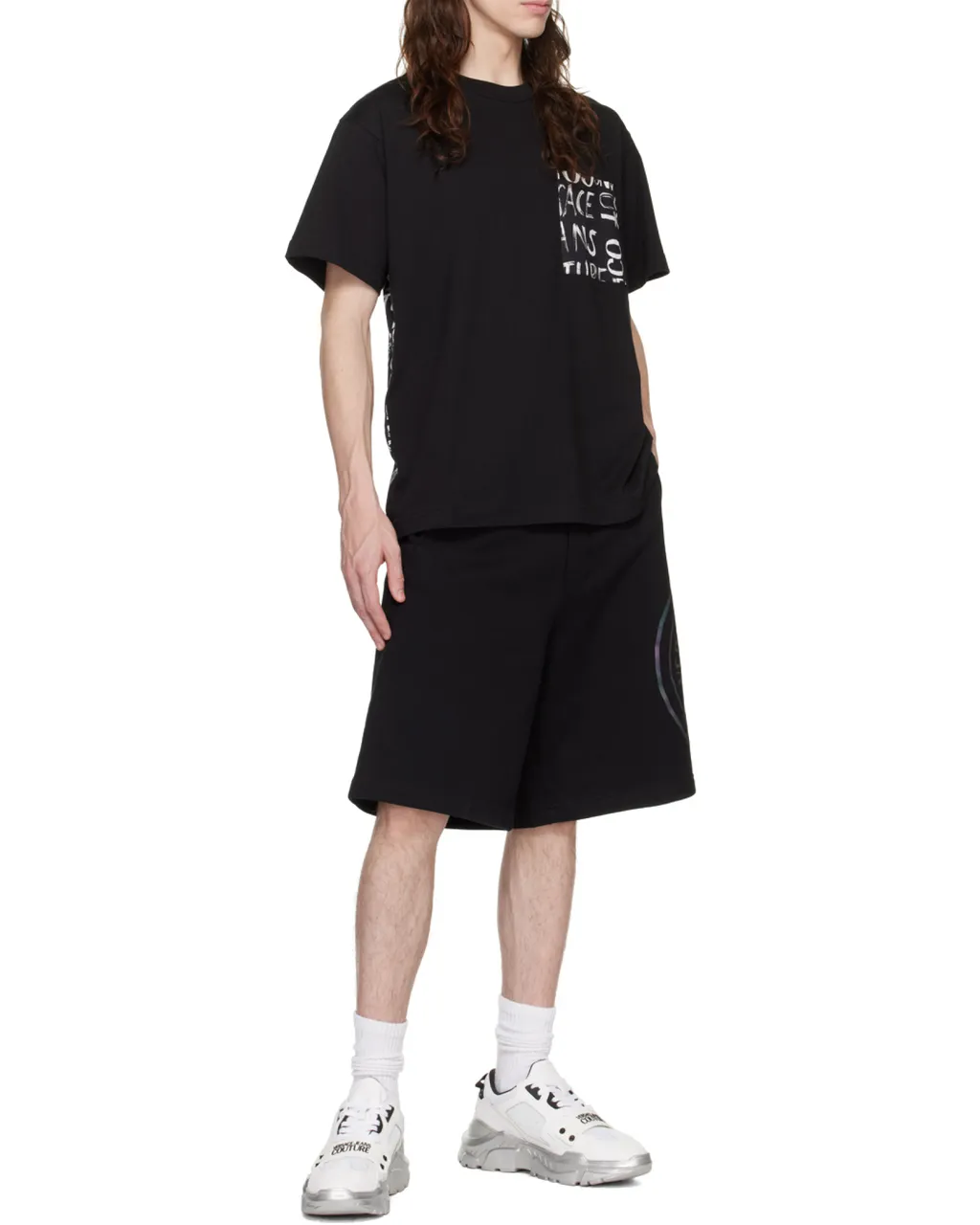 Versace Jeans Couture Graphic Printed Crewneck T-Shirt