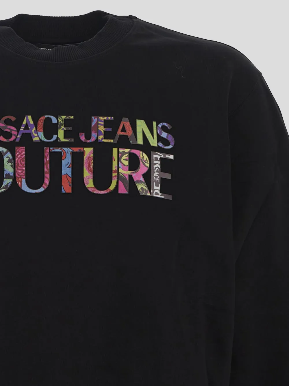 Printed Round-Neck Sweater