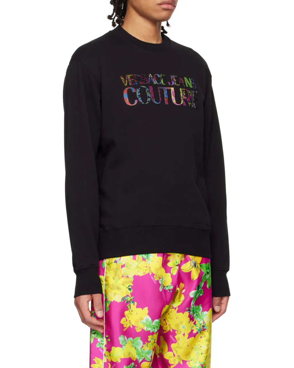 Printed Round-Neck Sweater