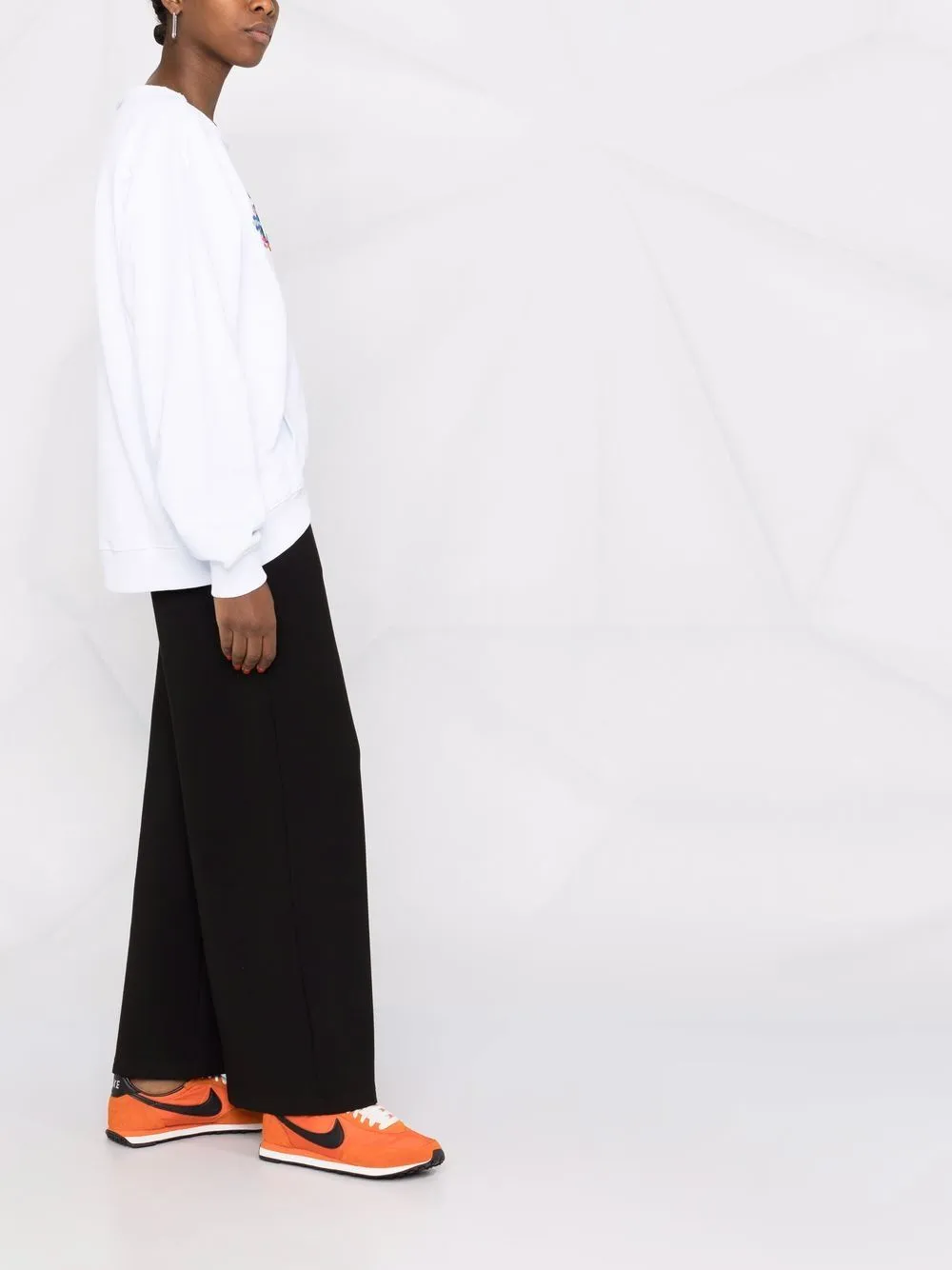 Embroidered-Logo Long-Sleeve Sweatshirt