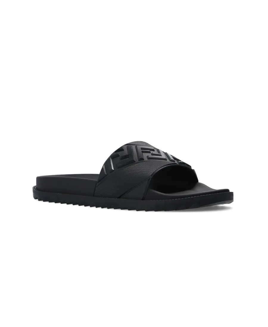 Fendi Ff Motif Embossed Slides