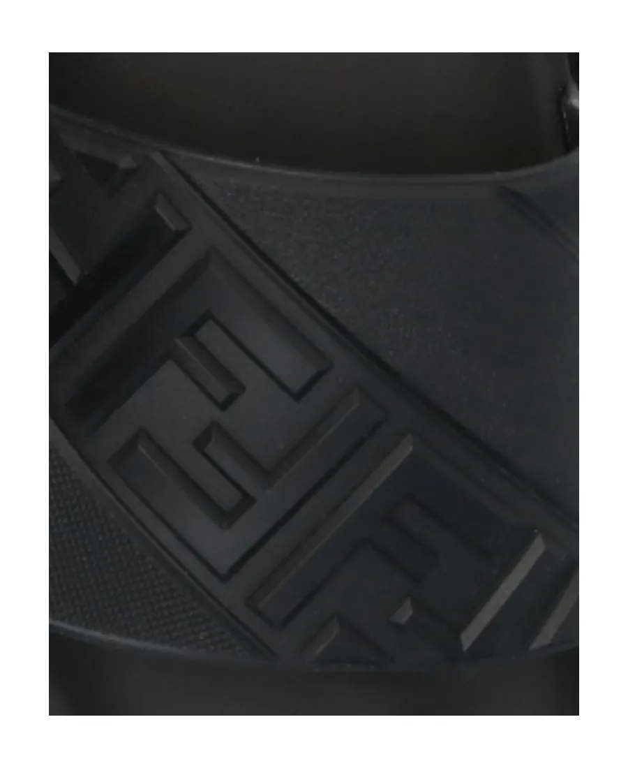 Fendi Ff Motif Embossed Slides