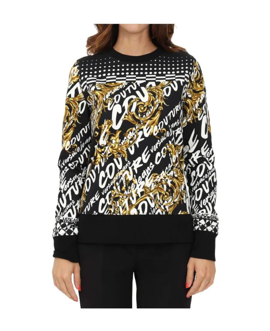 Baroque-Pattern Print Sweater