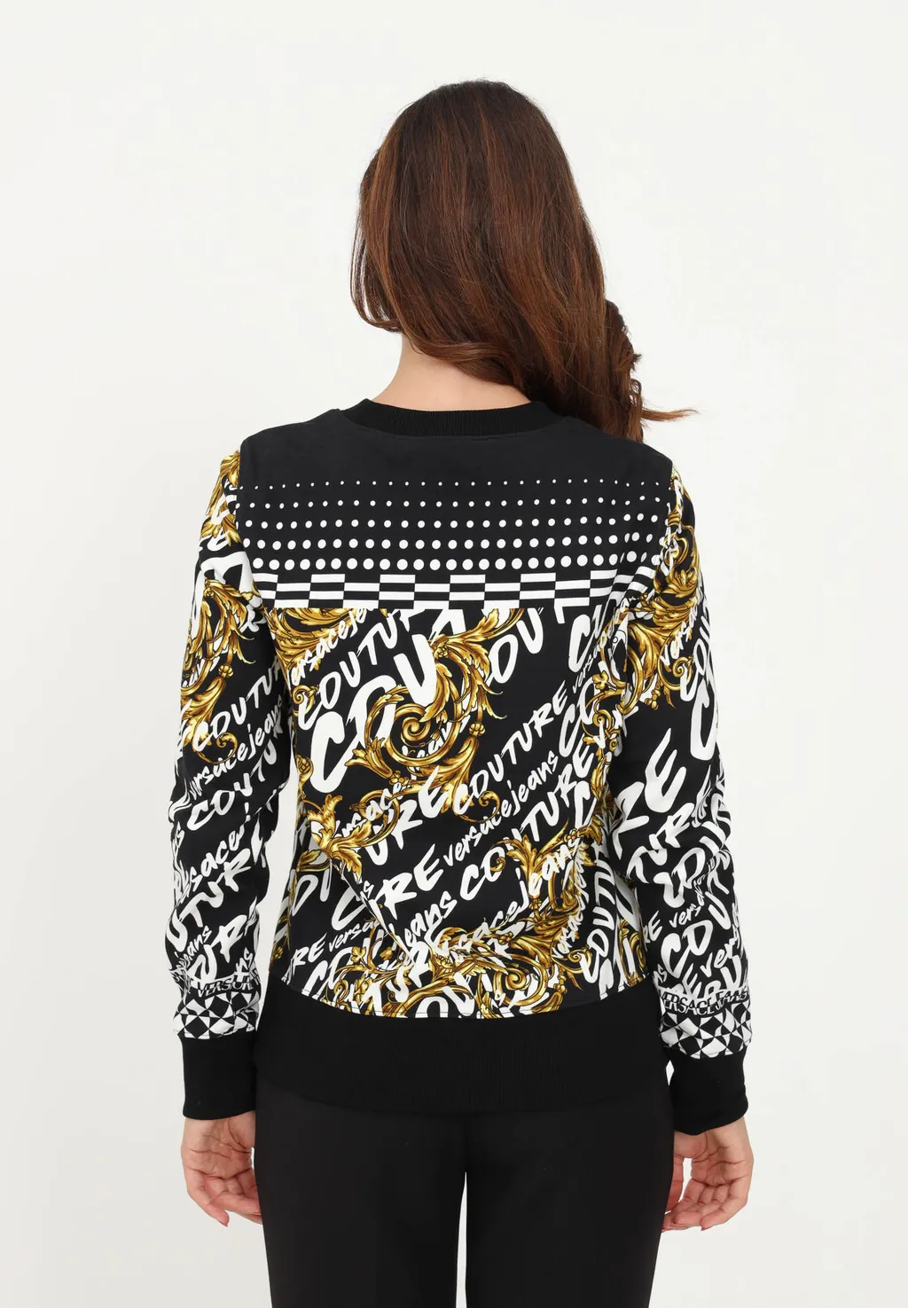 Baroque-Pattern Print Sweater