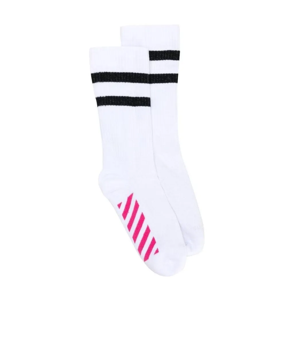 Striped Logo Socks