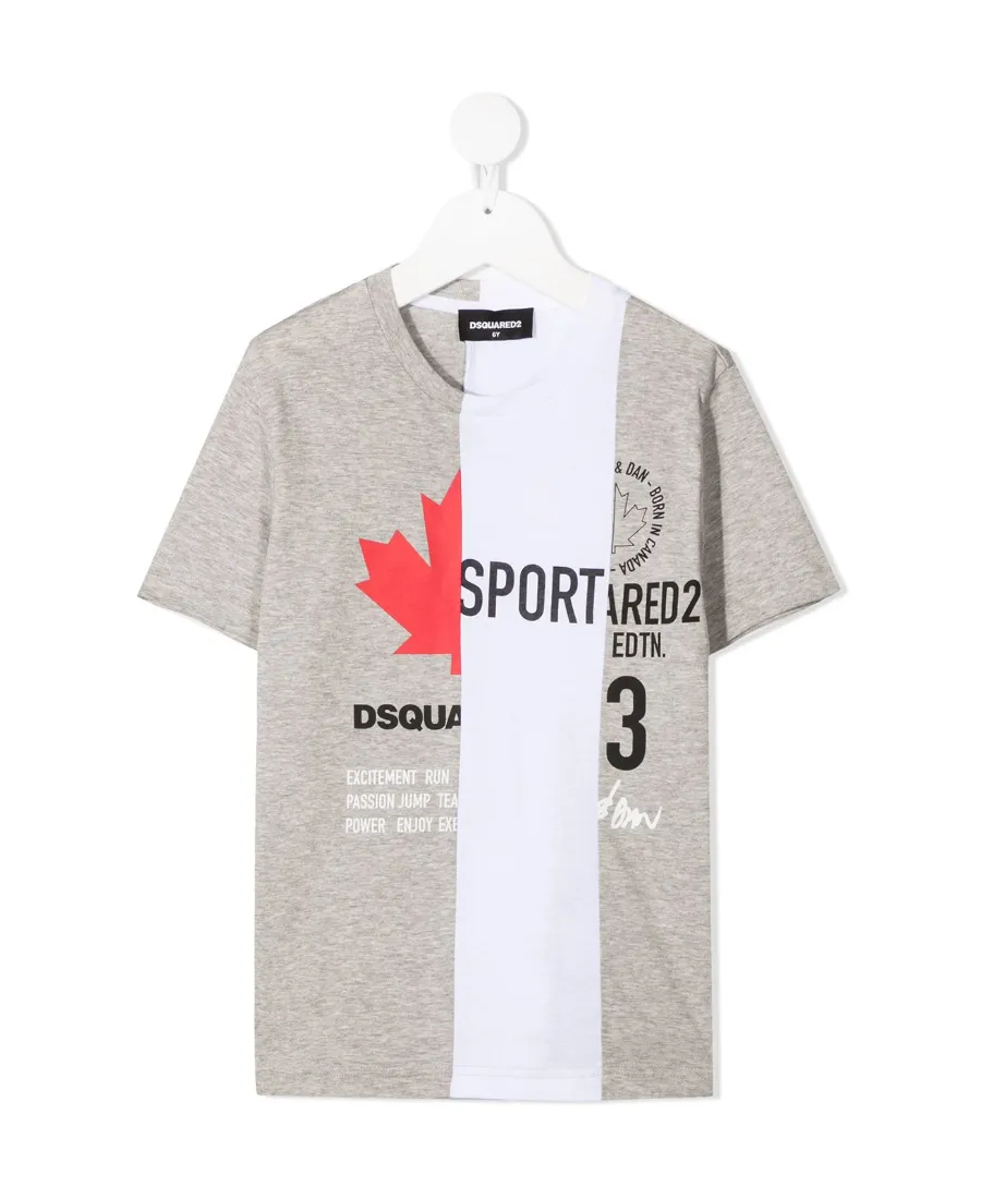 Logo Printed Round Collar T-Shirt