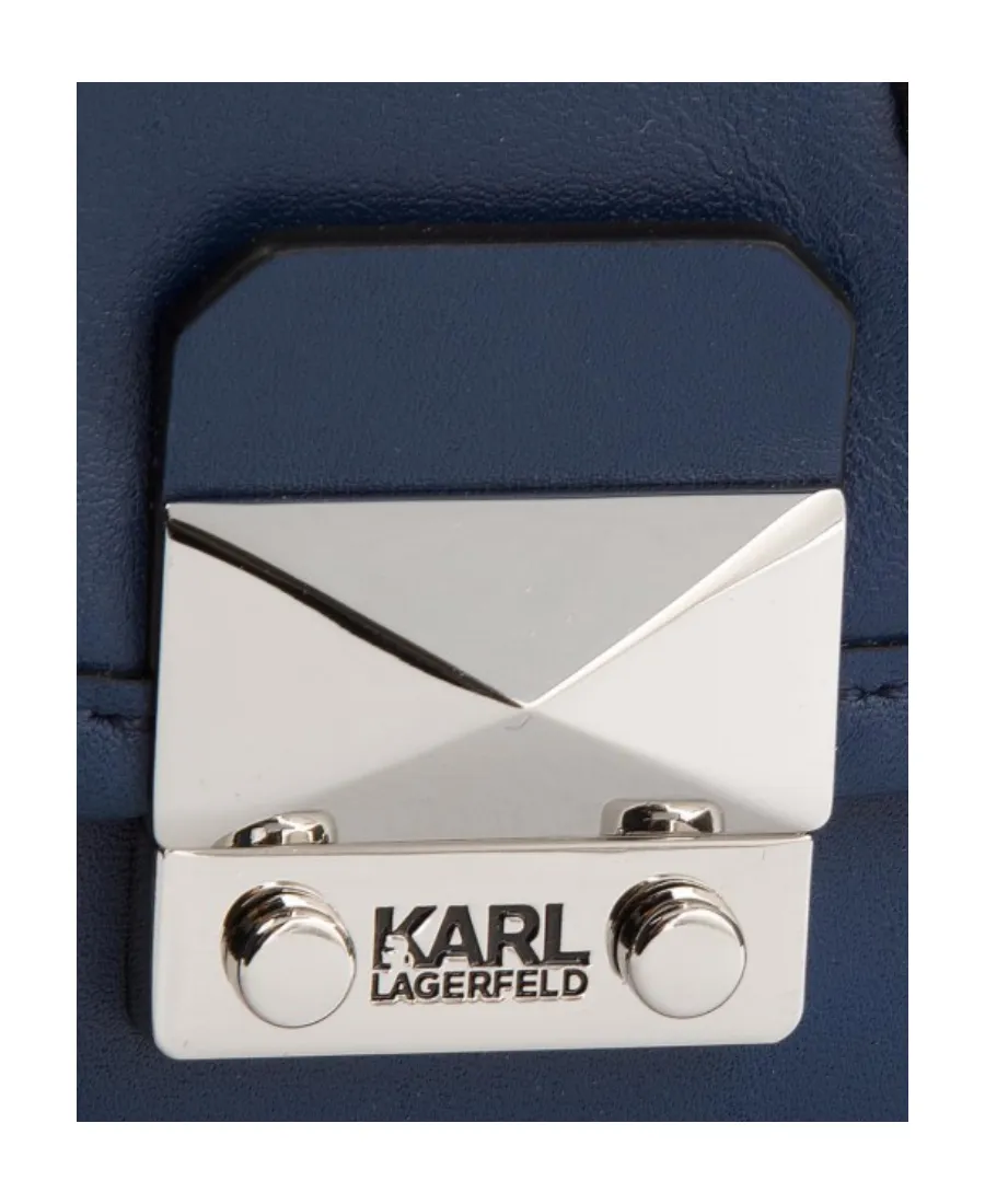 Logo Color Blocking Design Shoulder Bag