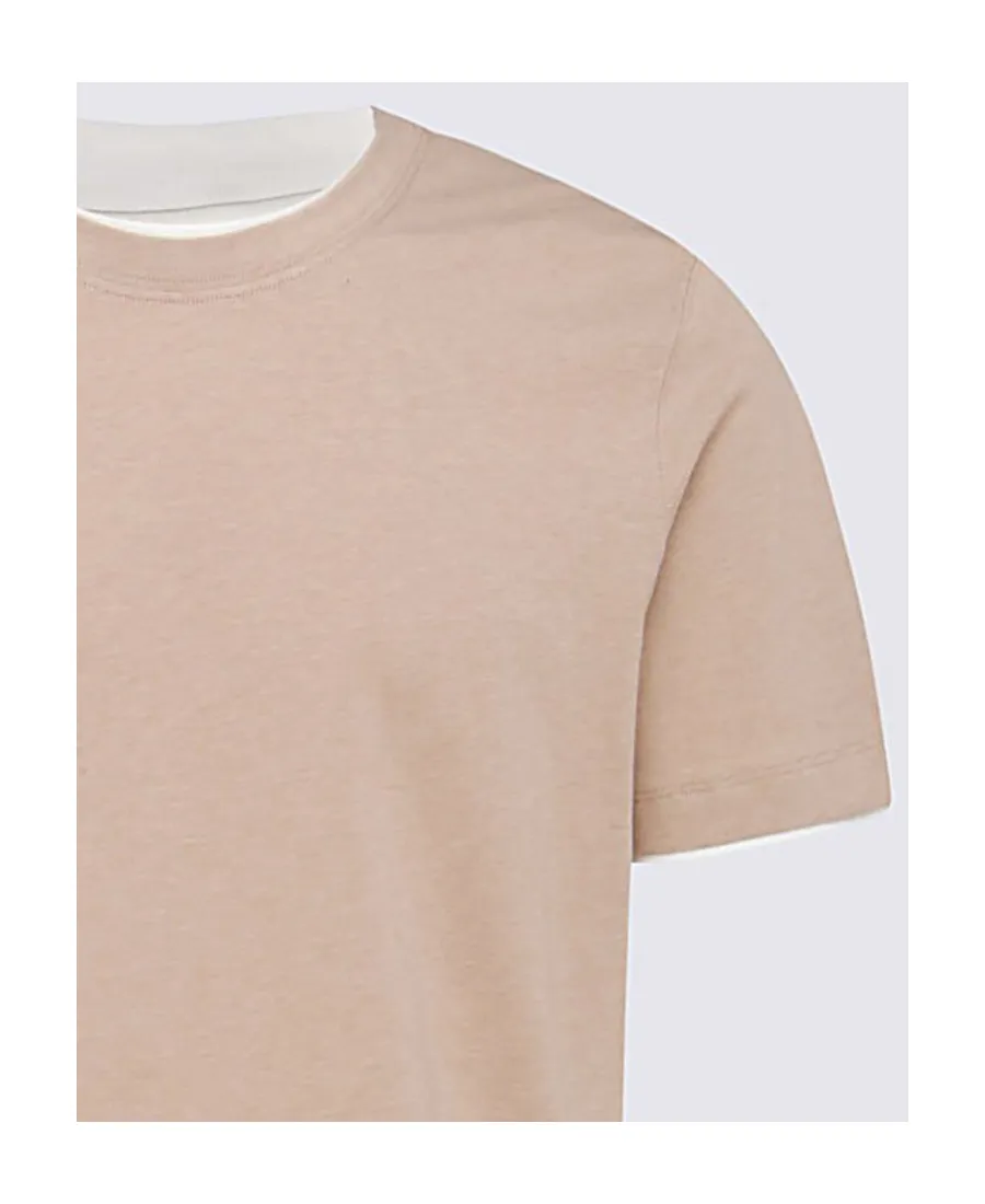 Contrast-Trim Cotton T-Shirt
