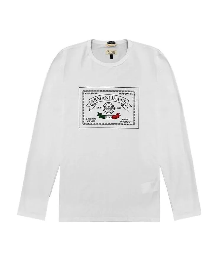 T-Shirt With Round Neck And Long Sleeves