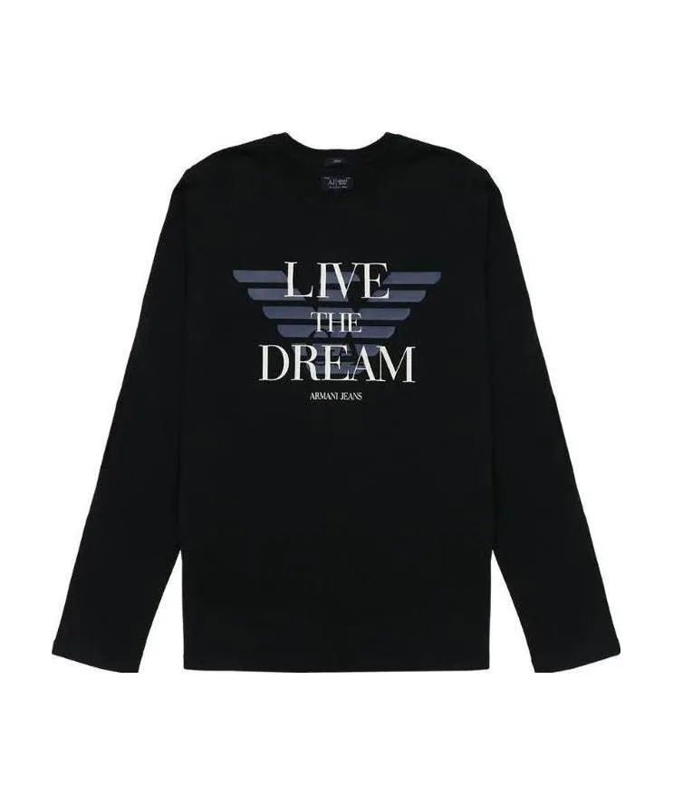 T-Shirt With Round Neck And Long Sleeves