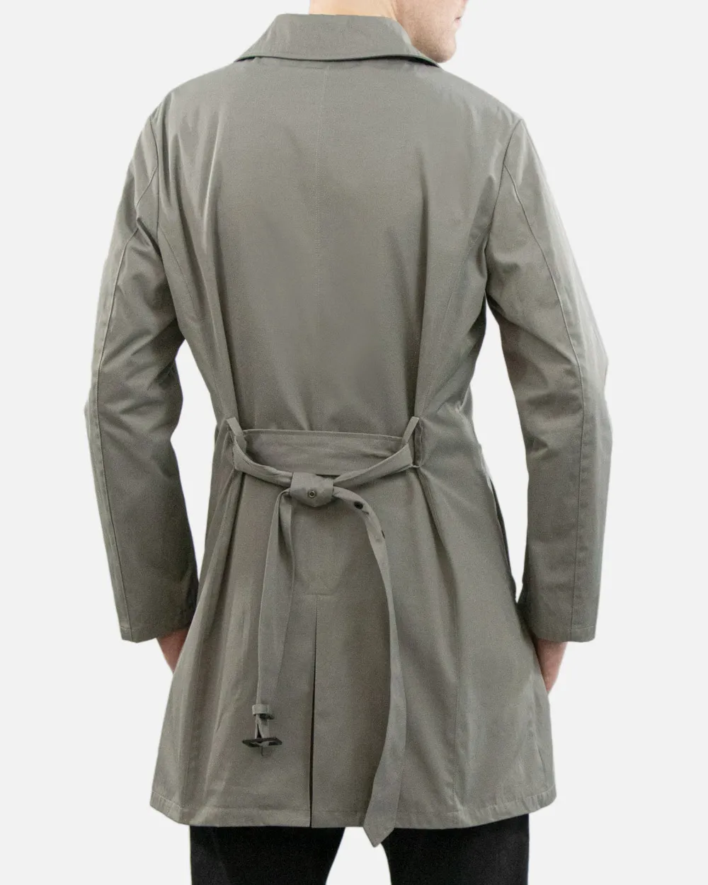 Medium And Long Style Lapel Logo Trench Coat
