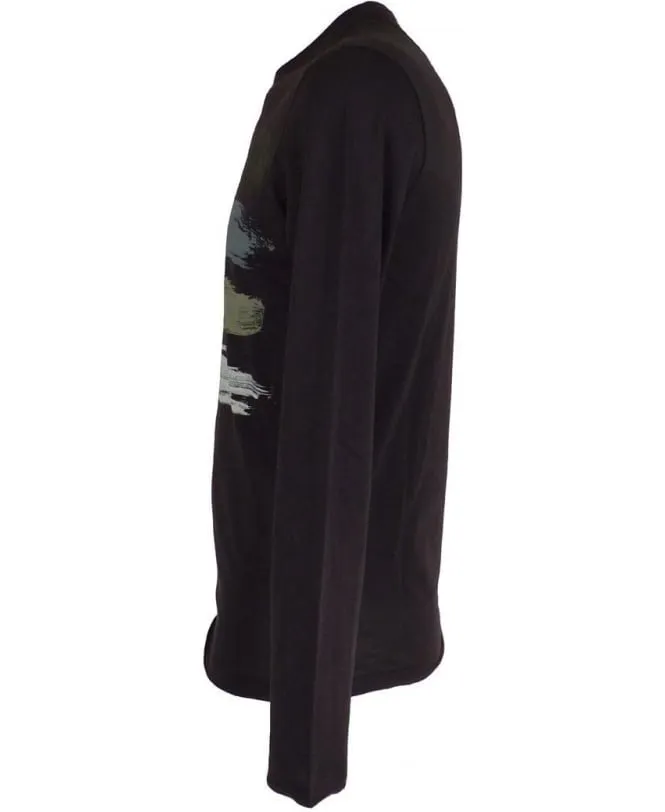 Round Collar And Long-Sleeved T-Shirt