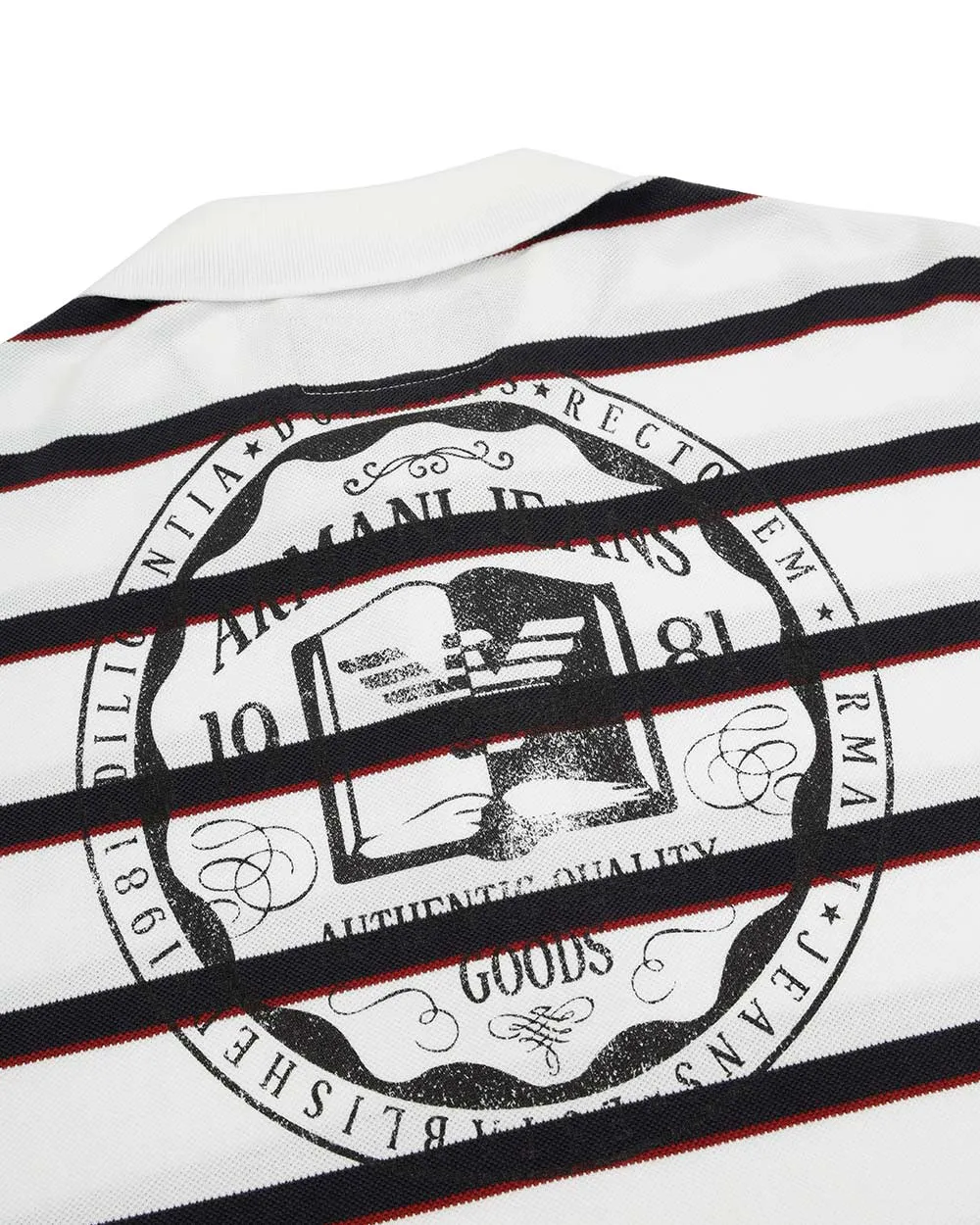 Logo Striped Polo Shirt