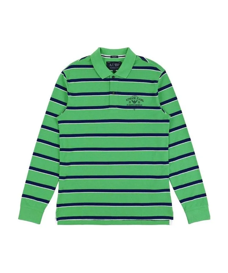 Logo Striped Polo Shirt