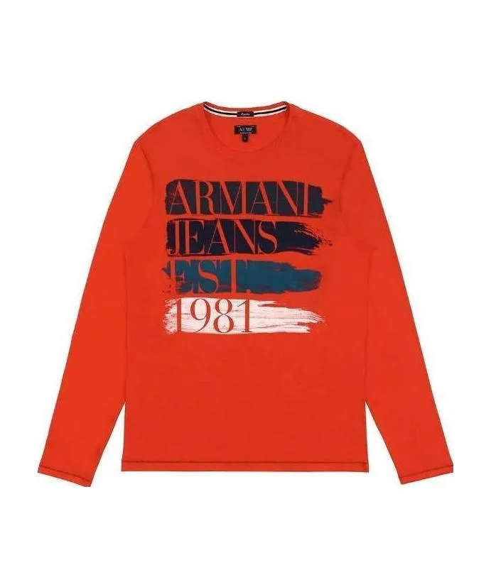 T-Shirt With Round Neck And Long Sleeves