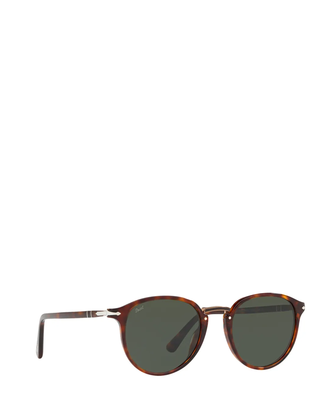 Persol Typewriter Round Frame Sunglasses