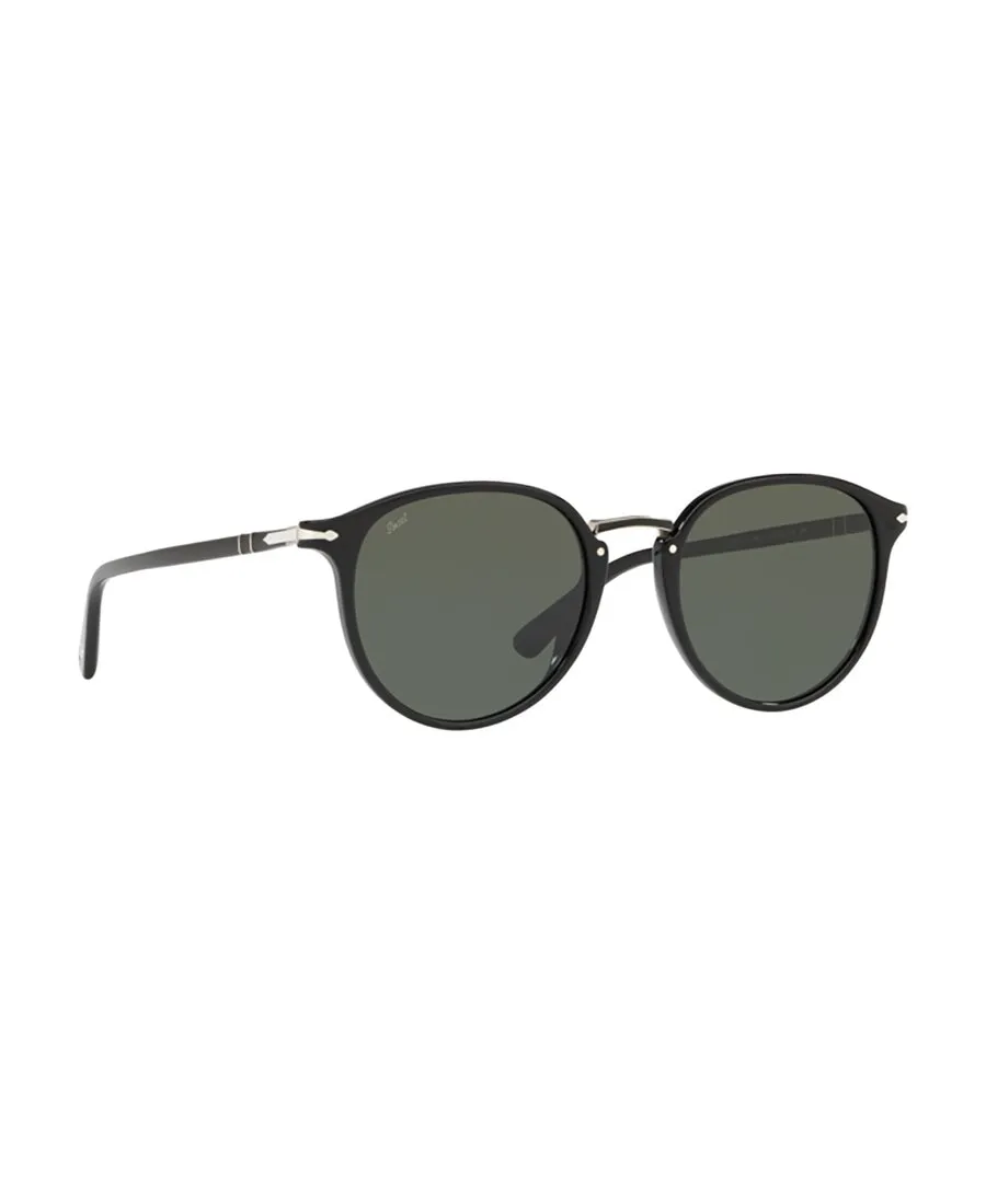 Persol Typewriter Round Frame Sunglasses