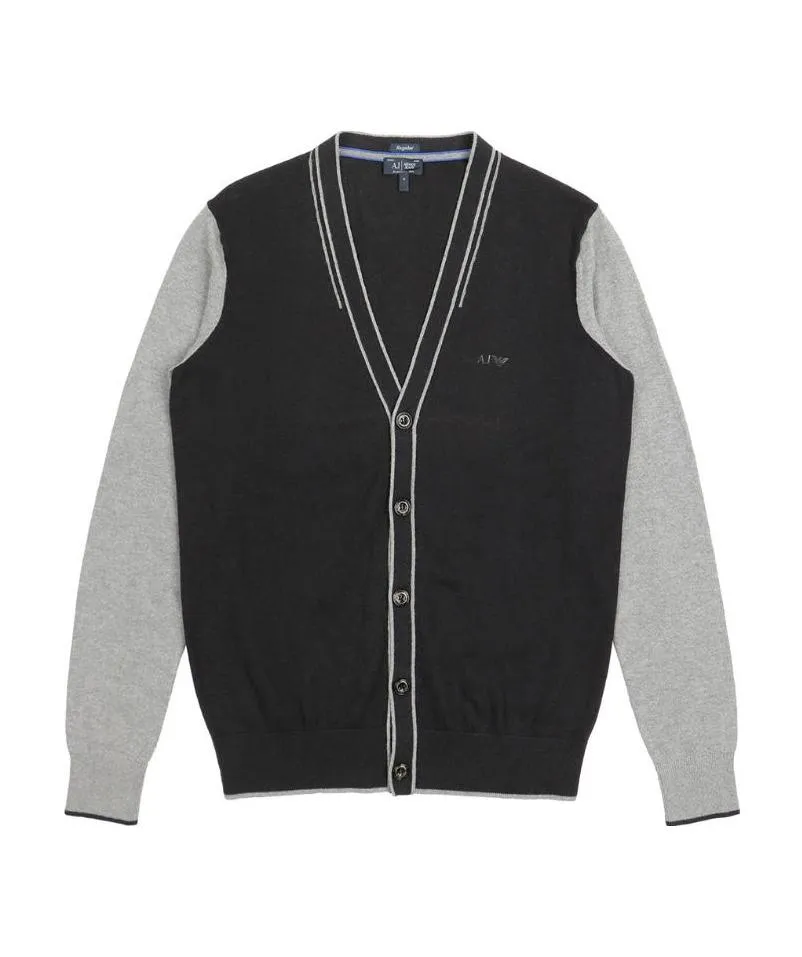 Color Matching Knitted Cardigan