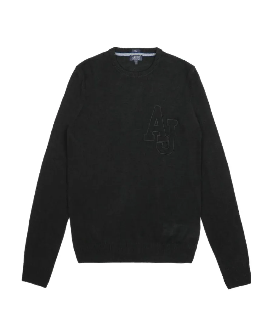 Round-Neck Knitted Pullover
