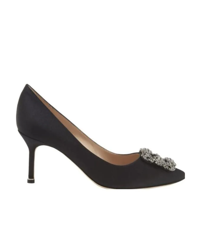 Manolo Blahnik Hangisi Pointed-Toe Pumps