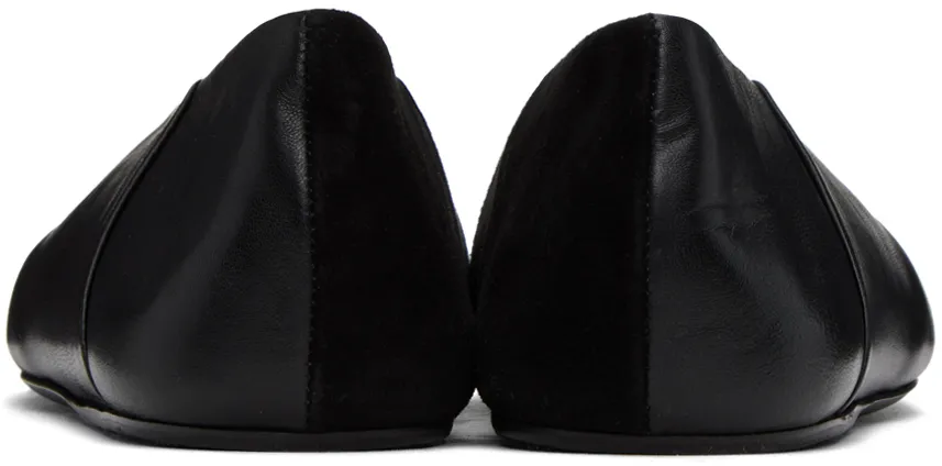 Jil Sander Square-Toe Slip-On Ballerina Shoes