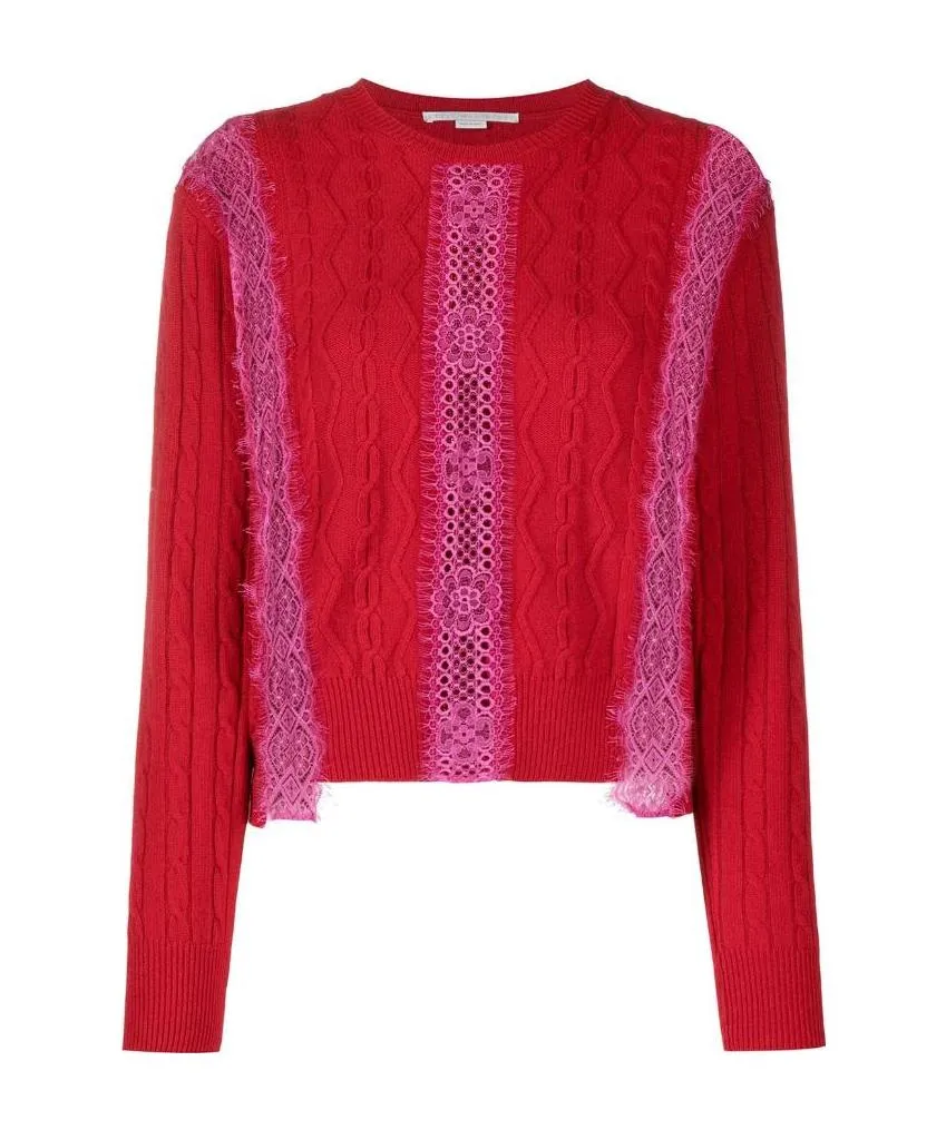 Lace Panelled Jumper