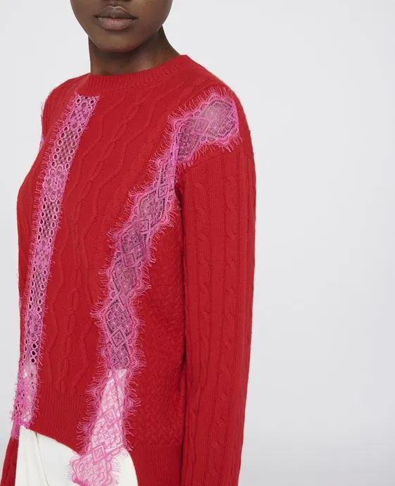 Lace Panelled Jumper