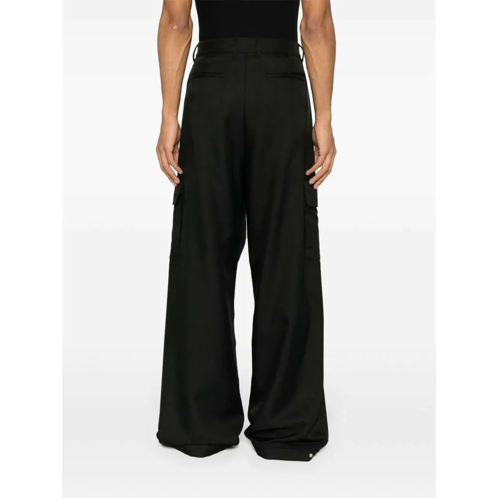 Off-White Ow Drill Wide Leg Cargo Pants