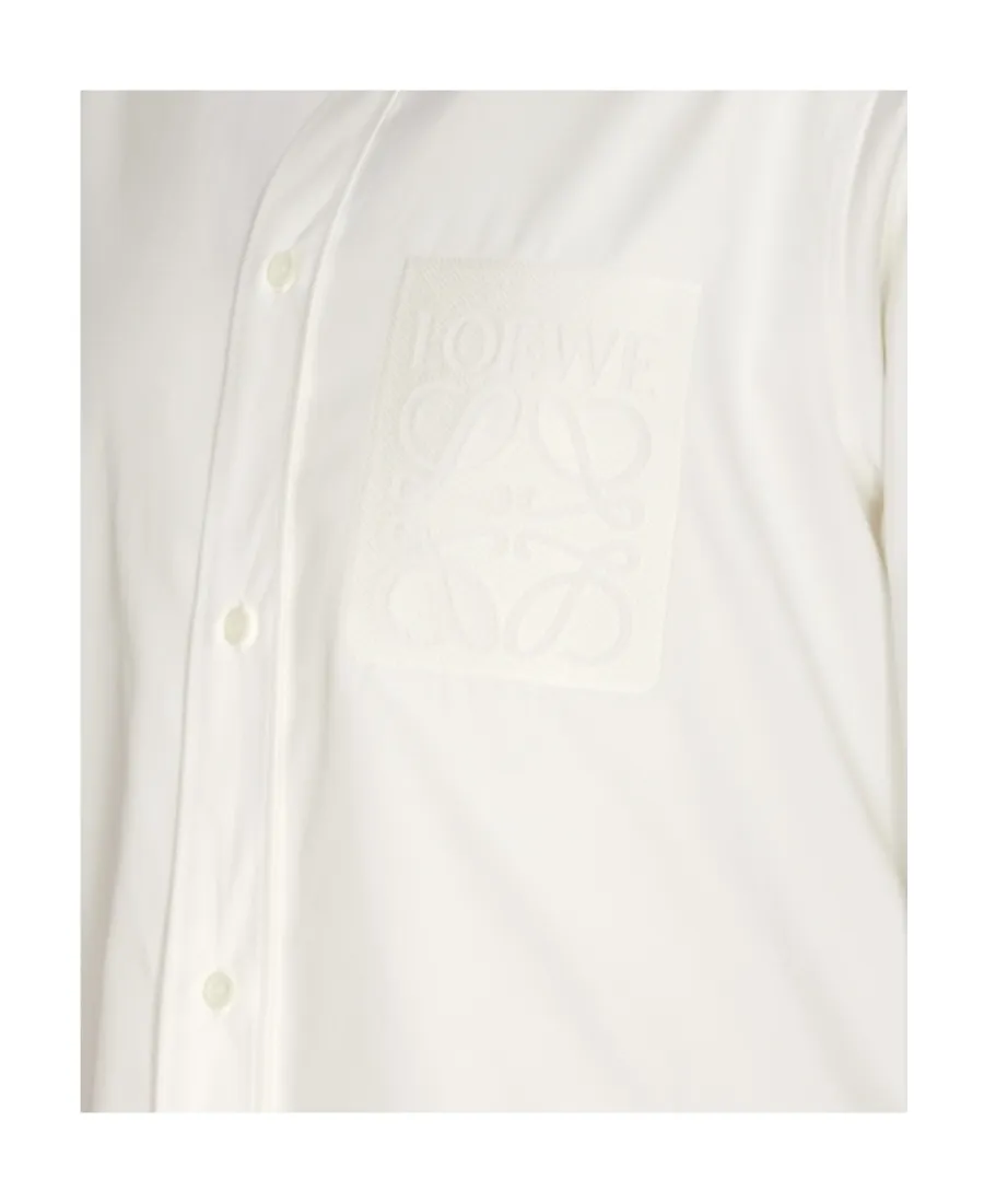 Loewe Anagram Embroidered Button-Up Shirt