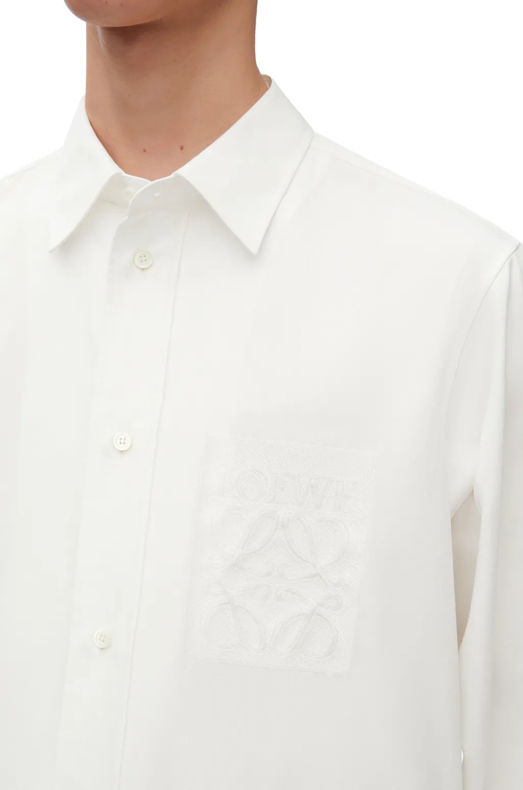 Loewe Anagram Embroidered Button-Up Shirt