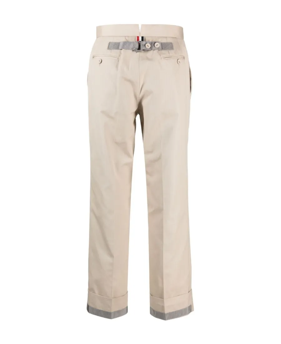 Thom Browne Mid-Rise Cropped Trousers