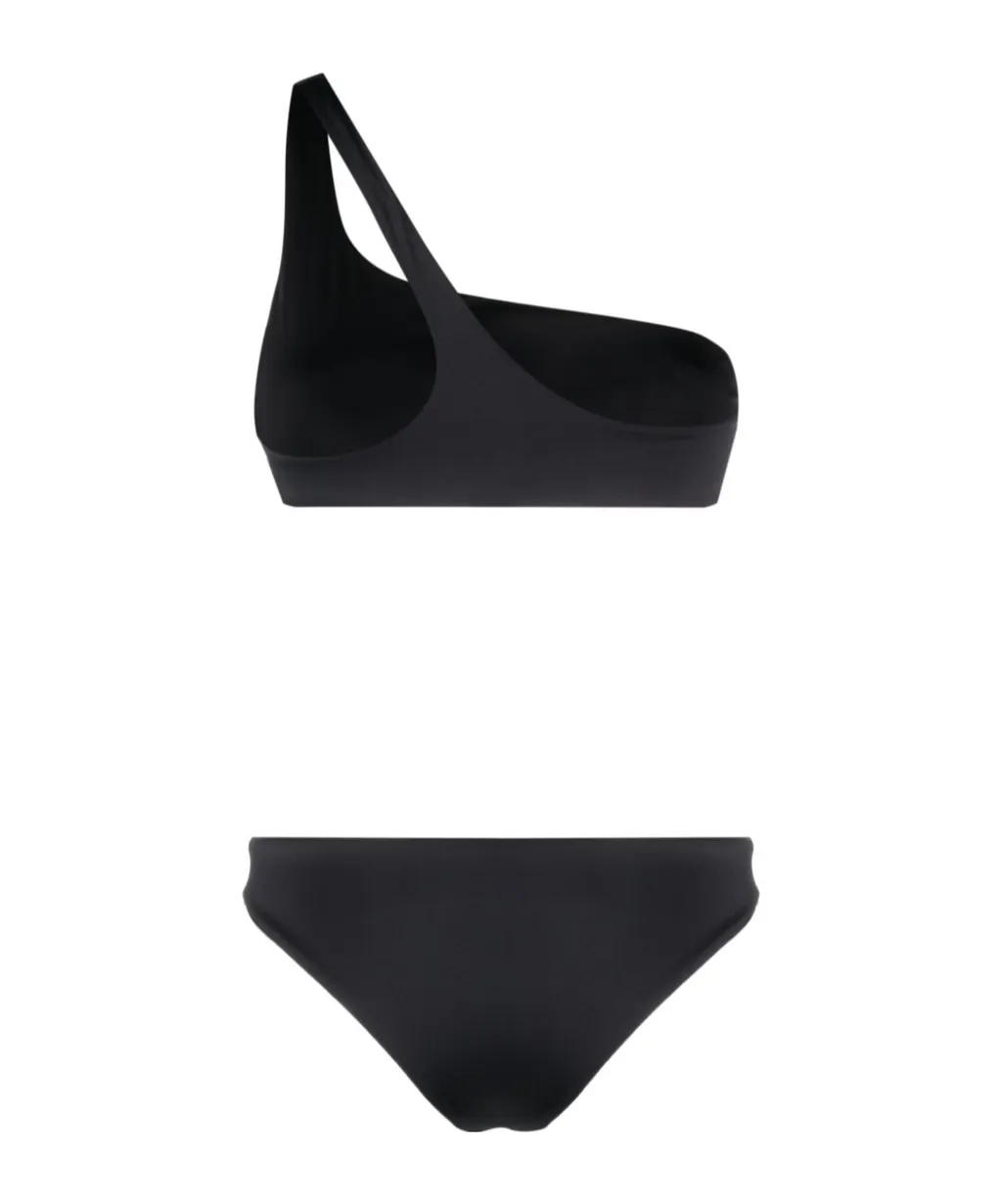 Off-White Logo Embroidered One-Shoulder Bikini Set
