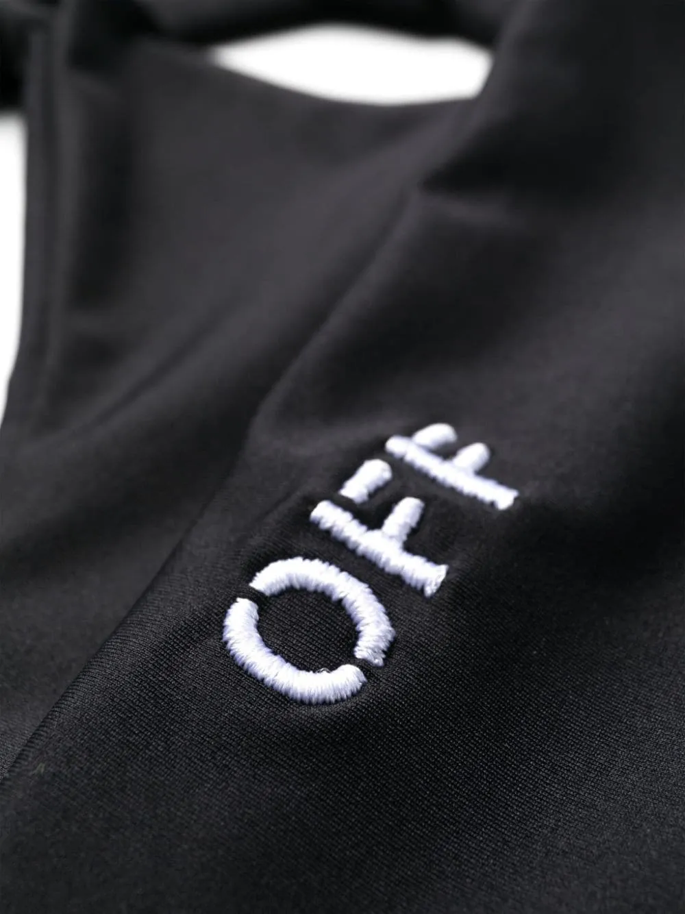 Off-White Logo Embroidered One-Shoulder Bikini Set
