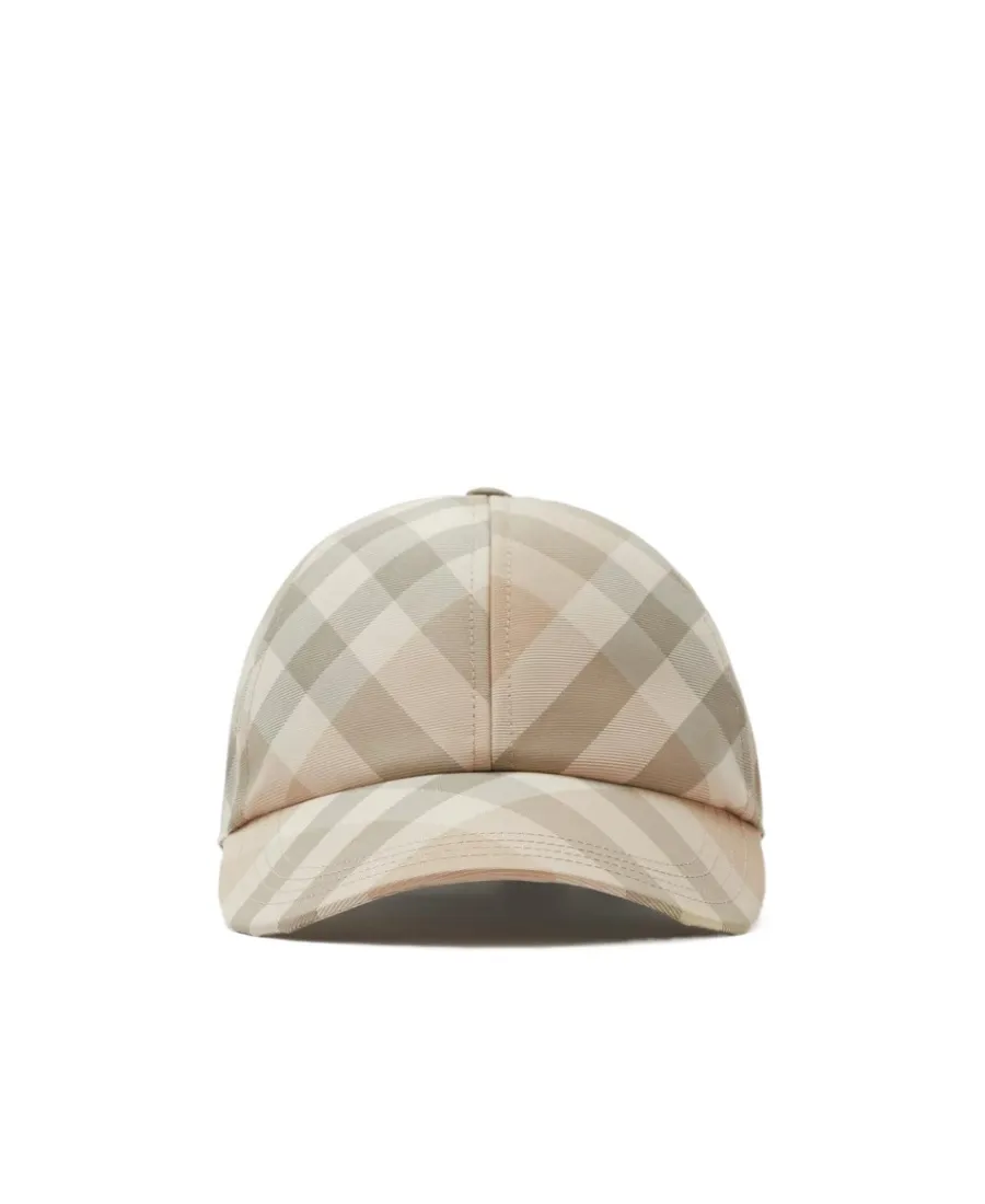 Burberry Checked Curved-Peak Baseball Hat
