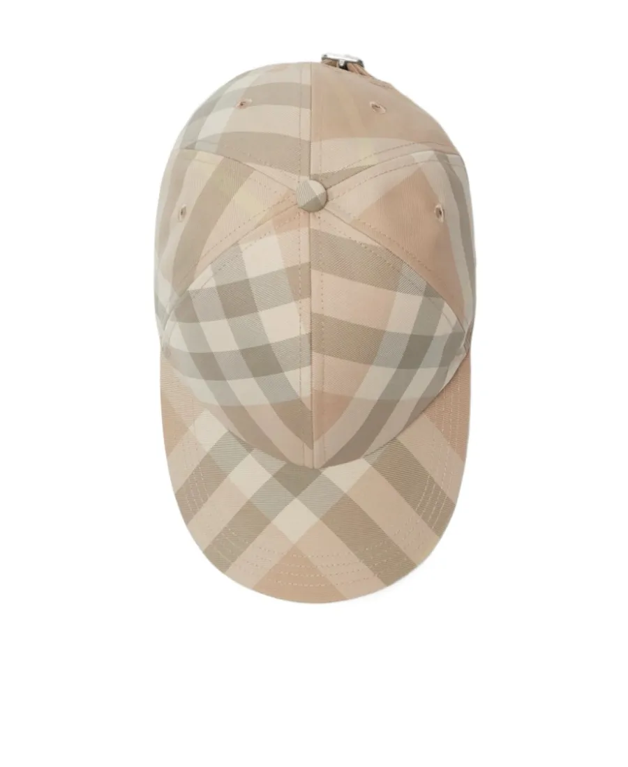 Burberry Checked Curved-Peak Baseball Hat