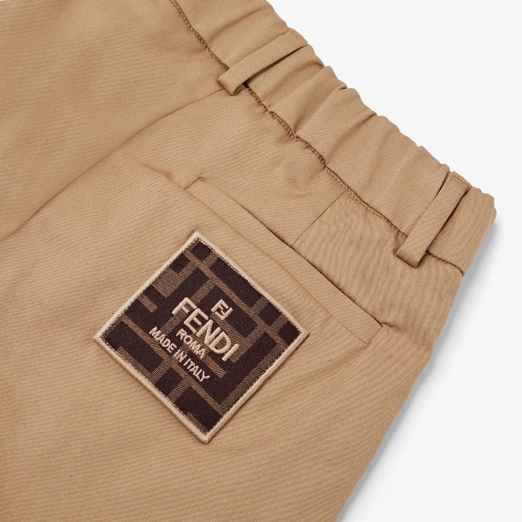Fendi Kids Logo Patch Trousers