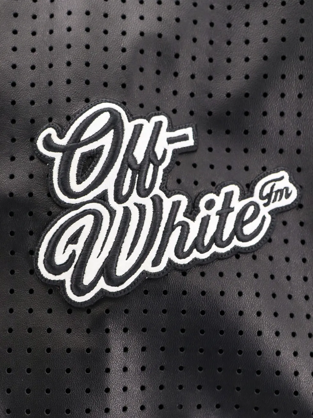 Off-White Logo Patch Zip-Up Jacket