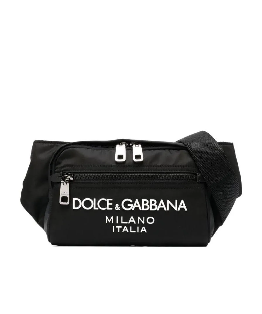 Dolce & Gabbana Logo Embossed Zipped Belt Bag