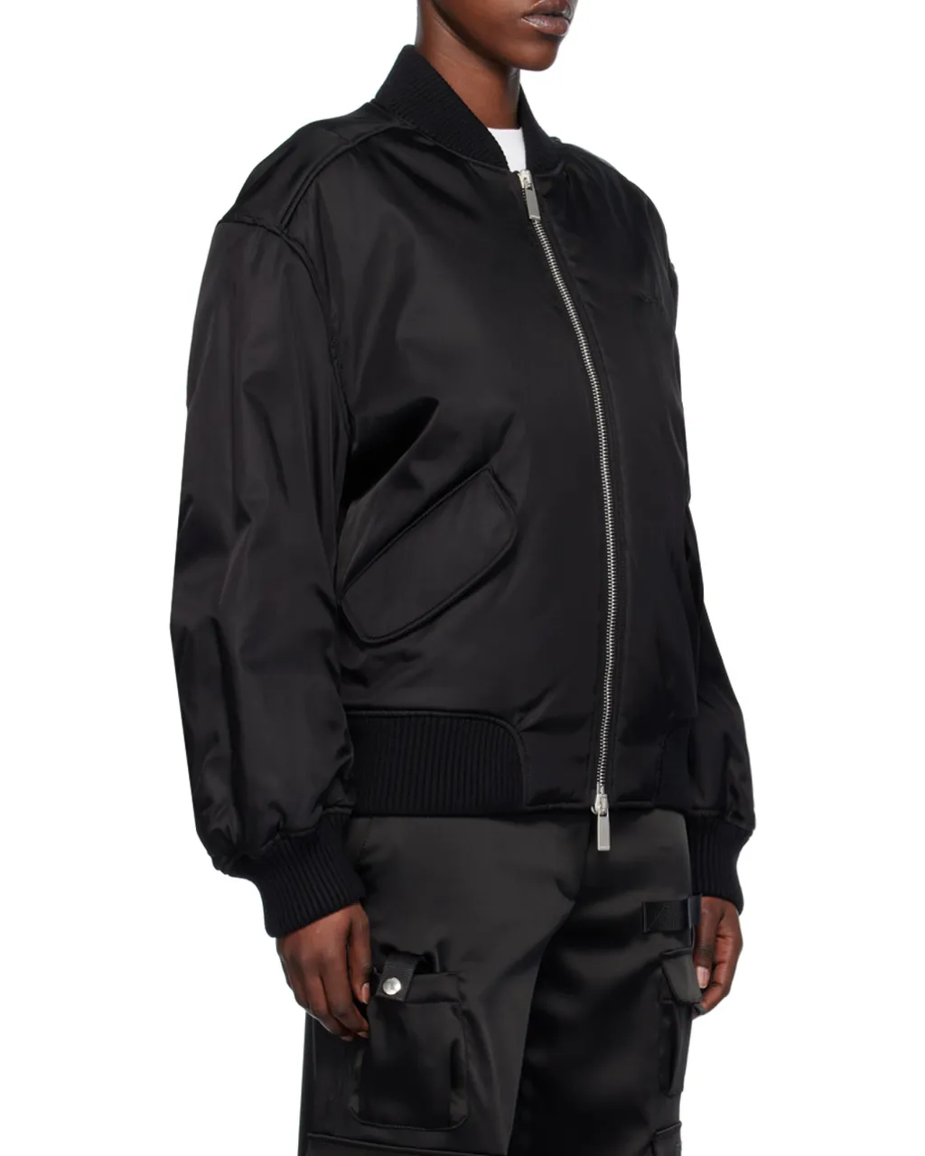 Off-White Ny Gab Zip-Up Bomber Jacket