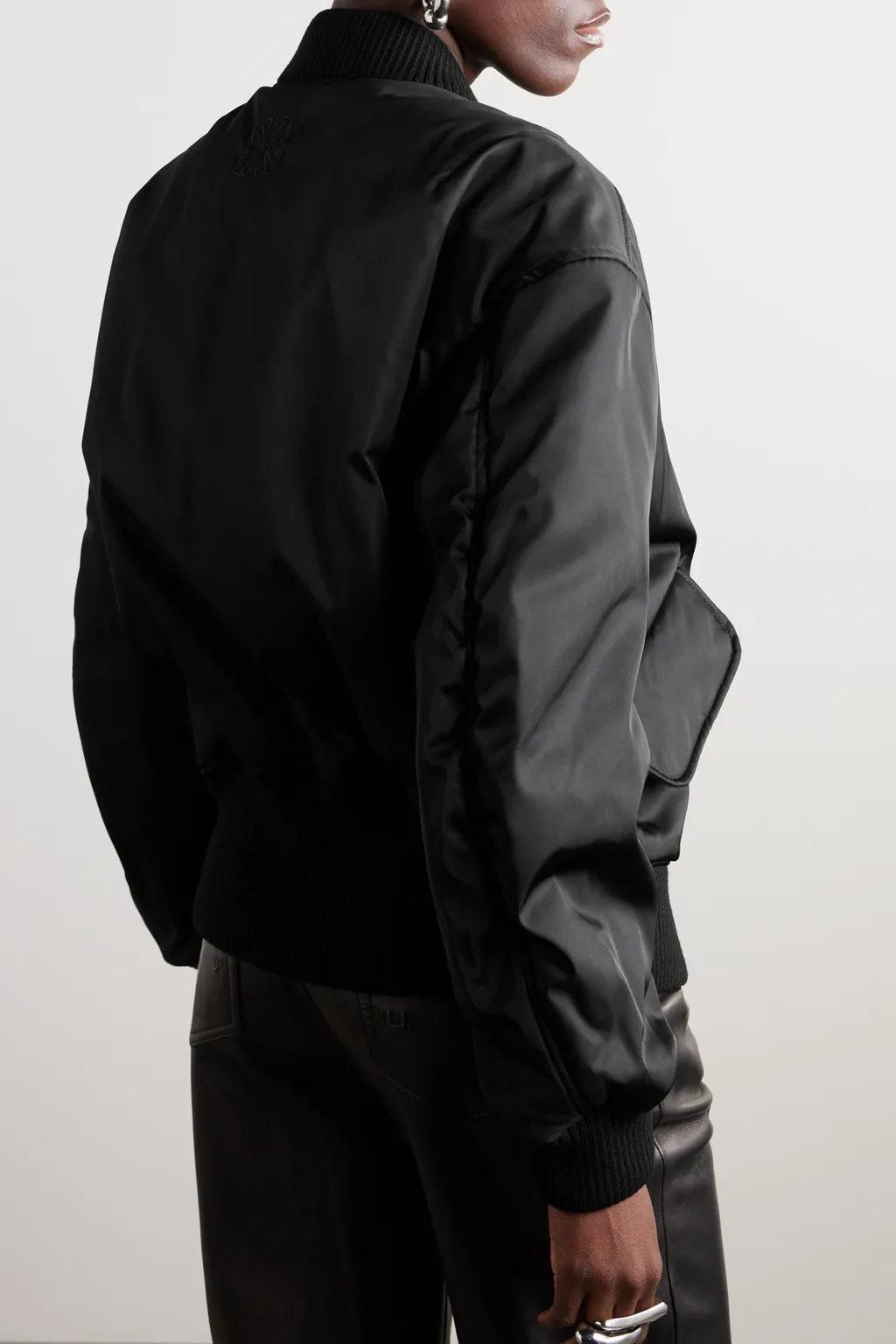 Off-White Ny Gab Zip-Up Bomber Jacket
