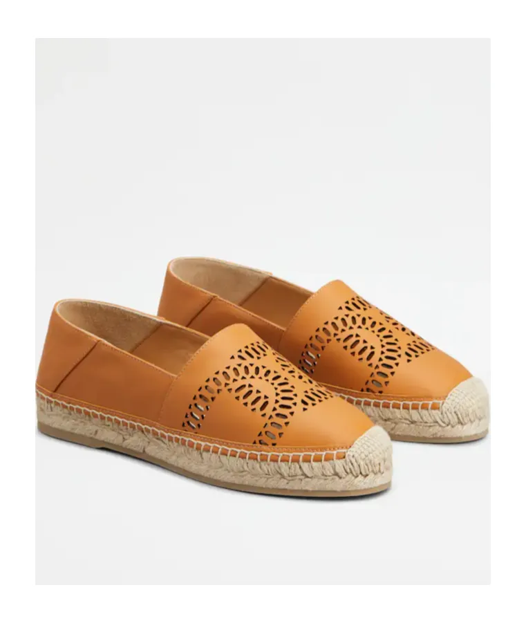 Tod's Cutout Espadrille Flats