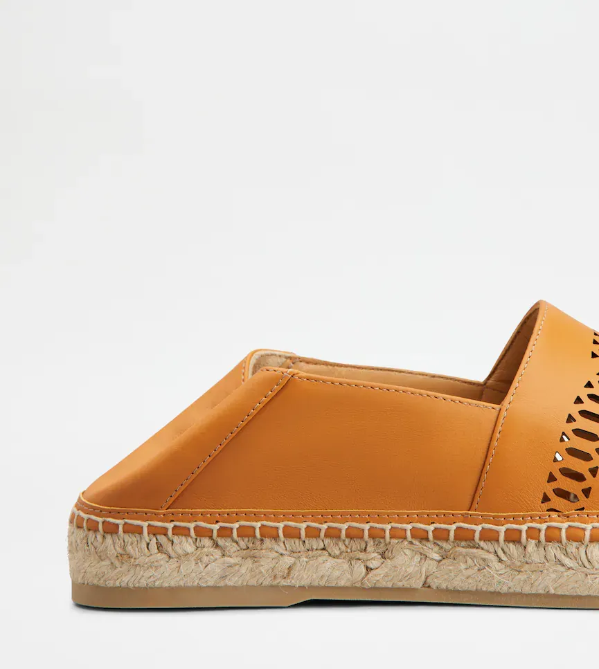 Tod's Cutout Espadrille Flats