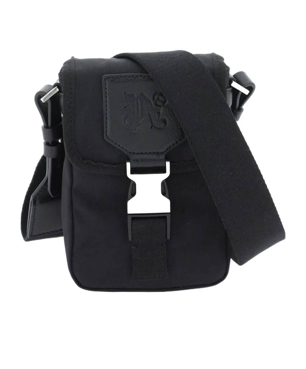 Palm Angels Monogram Debossed Mini Crossbody Bag